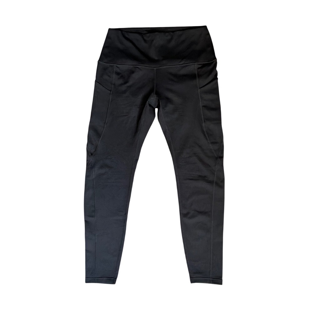 Ododos Womens High Waisted Yoga Leggings with Pockets Black Size Large